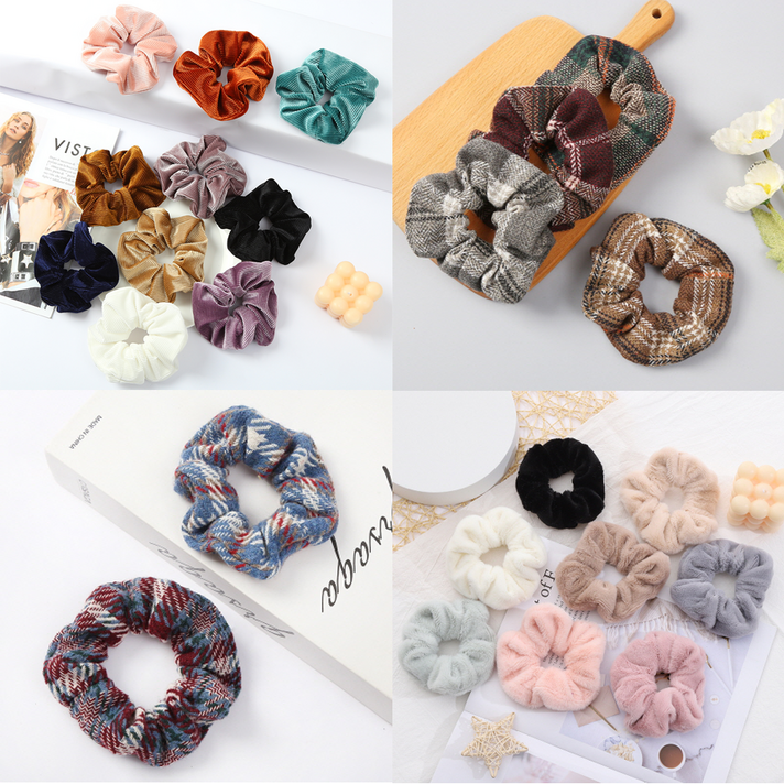 고무뱅크 1+1 곱창머리끈 헤어슈슈 82종