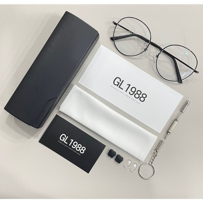 안경사가 직접 만든 블루라이트차단안경 맞춤 근적외선차단 GL1988, 48, 블루라이트차단, 실버