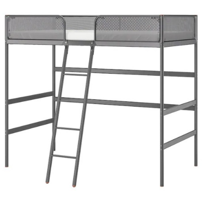 이케아 TUFFING 투핑 로프트침대프레임 다크그레이 90x200 cm 102.994.48