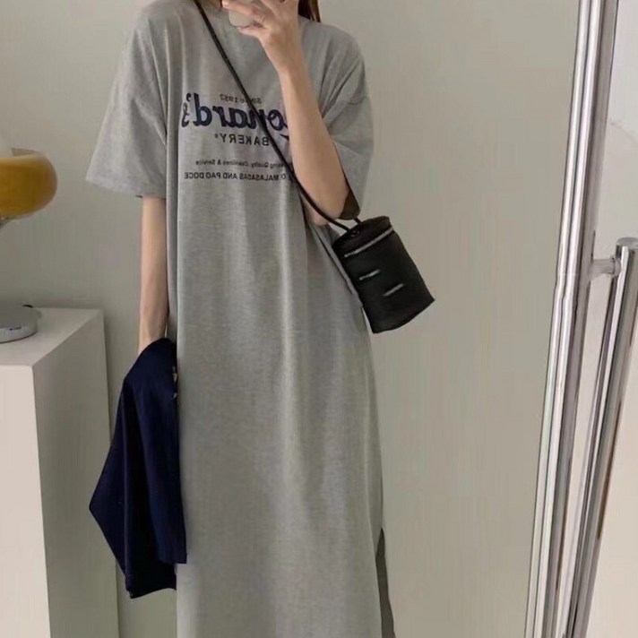  에쉬울프 여성용 심플 롱 원피스 