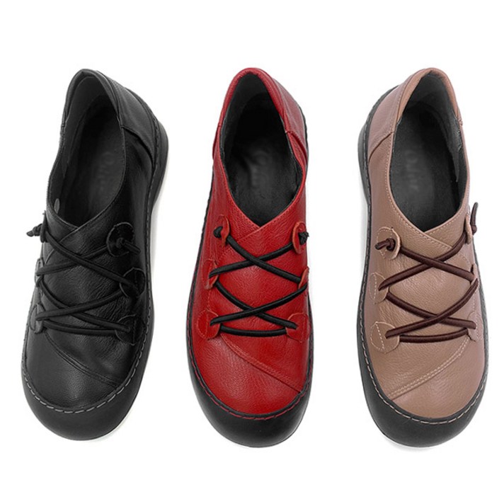 엄마짱 MWF 1700 스트링 밴드 로퍼 엄마신발 컴포트 할머니 엄마선물 가죽 수제화