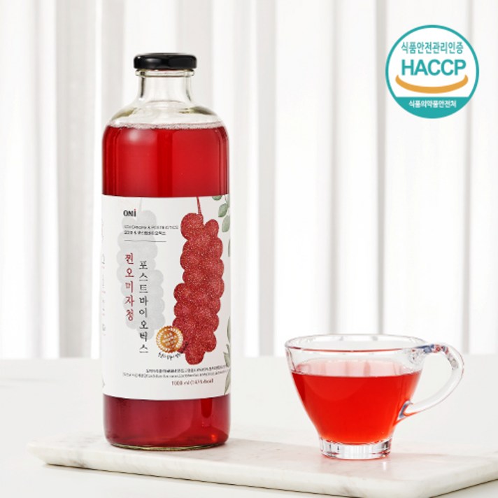 프락토올리고당으로 더 건강해진 문경오미자청 [찐오미자청 1000ml] (오미자원액 엑기스), 1병 1000ml