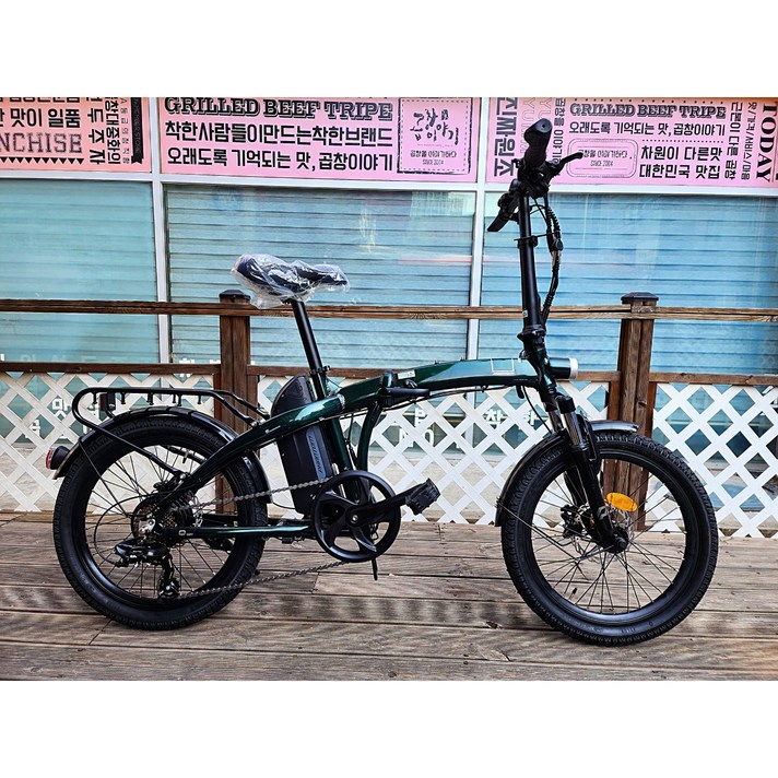 [삼천리자전거 플러스샵] 팬텀 Q SF 2023년 삼천리 자전거 20인치 접이식 미니벨로 전기 자전거 최대 100km - 100%완조립배송 / 사은품증정 / 헬멧증정, 다크그린