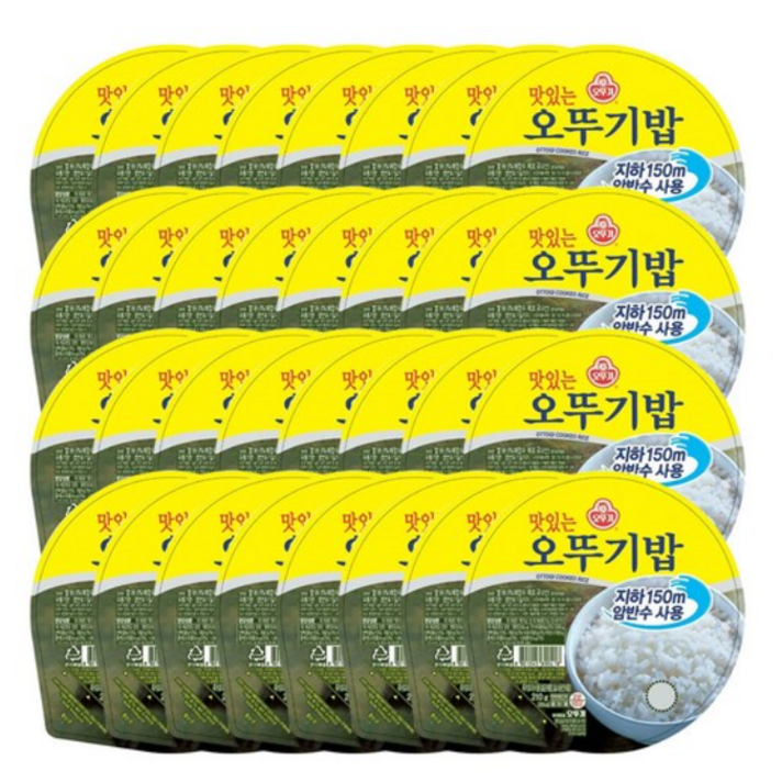 오뚜기 맛있는 오뚜기밥, 210g, 32개