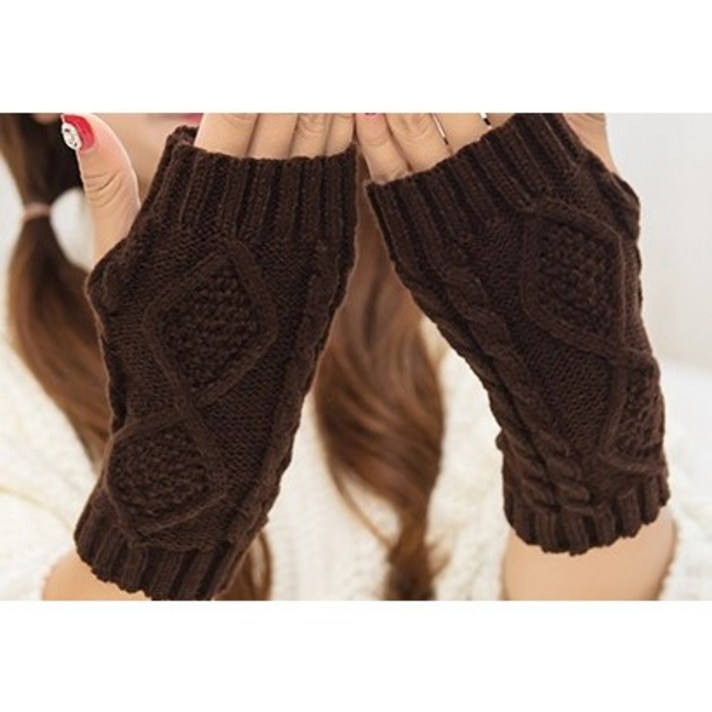 0514마르셰 꽈배기 니트 핸드워머 1p 여성 암워머 겨울 방한