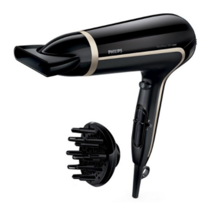 필립스 써모프로텍트 드라이어 2200W, HP8244/09, 블랙 + 골드