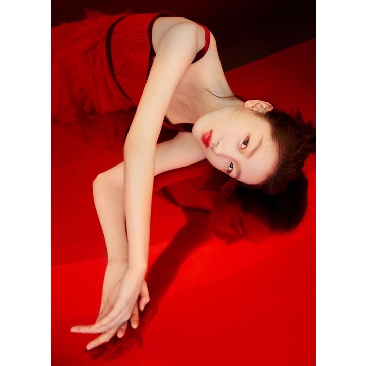 느낌있는 스튜디오 배경지 거울 미러지 굴절지 물결유리 물빛반사지 화보 웨딩 프로필사진 촬영, 1개, S.레드 틴트 페이퍼(1mx6m)