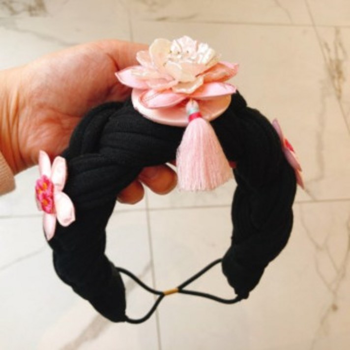 BEEU 비유 한복가채 유아 아기 아동 어린이 성인 백일 돌 한복 머리 중전 가채 한복머리장식 한복머리장신구 한복머리띠 한복헤어밴드