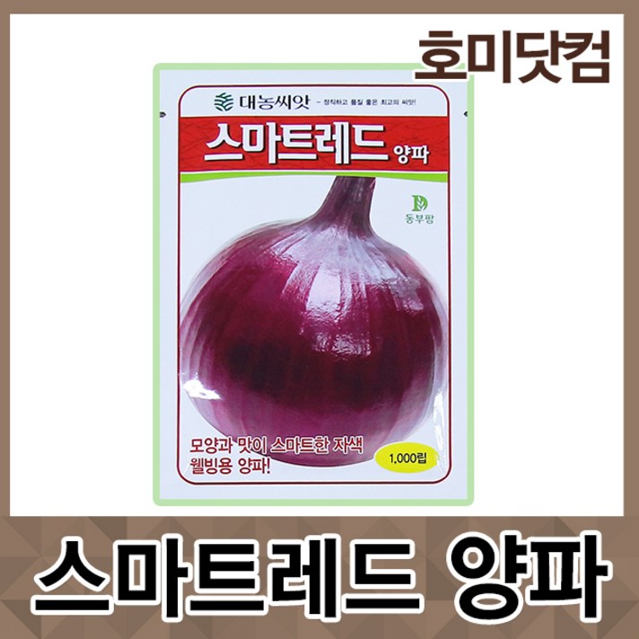 호미닷컴 스마트레드 적양파 씨앗 1000립 적양파씨 양파씨 자색양파 김장 채소 야채