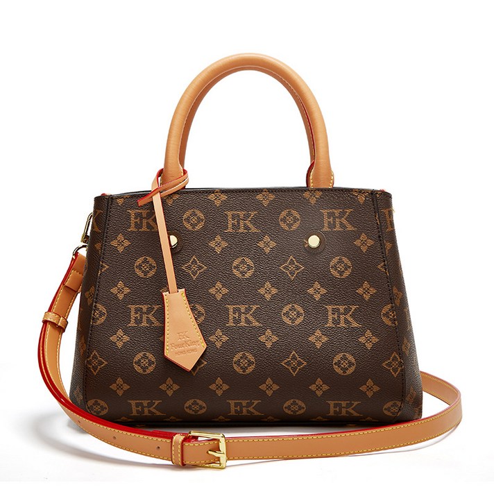 [이루다23]여성 고급패턴 소가죽 토트 크로스백_367