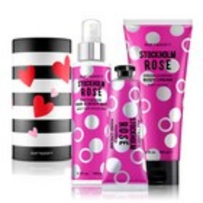 더프트앤도프트 스톡홀름로즈 핸드앤바디 3종세트 핸드크림 50ml + 바디미스트 150ml + 바디크림 200ml, 1세트