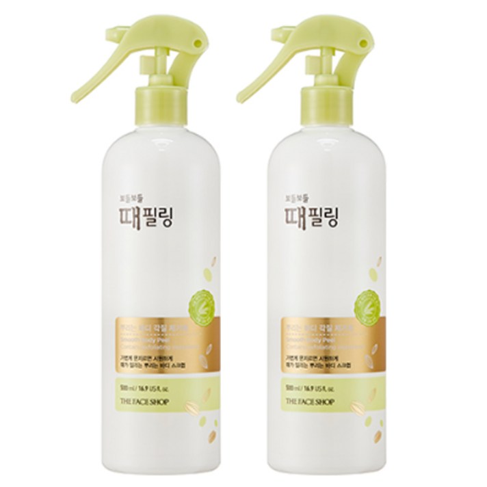 더페이스샵 보들보들 때 필링 바디스크럽, 500ml, 2개