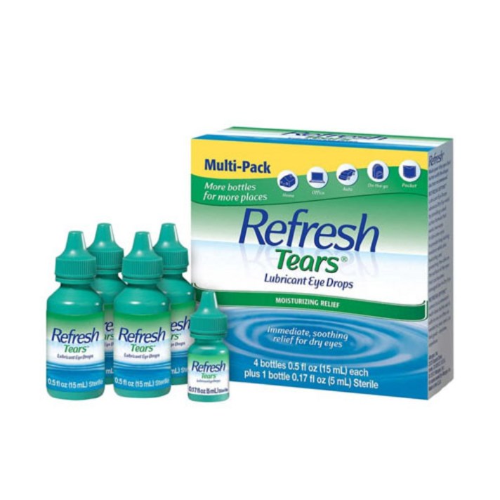 인공눈물 점안액 4개 세트 Refresh plus Eye Drop