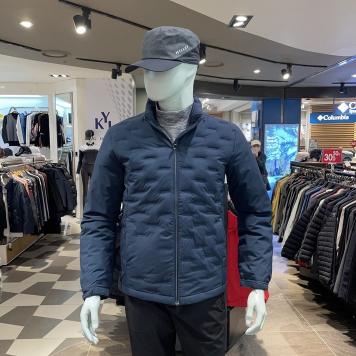 밀레 F/W 남성 출퇴근이나 사무실에서 입기 좋은 멋스러운 튜브 구스 경량 다운