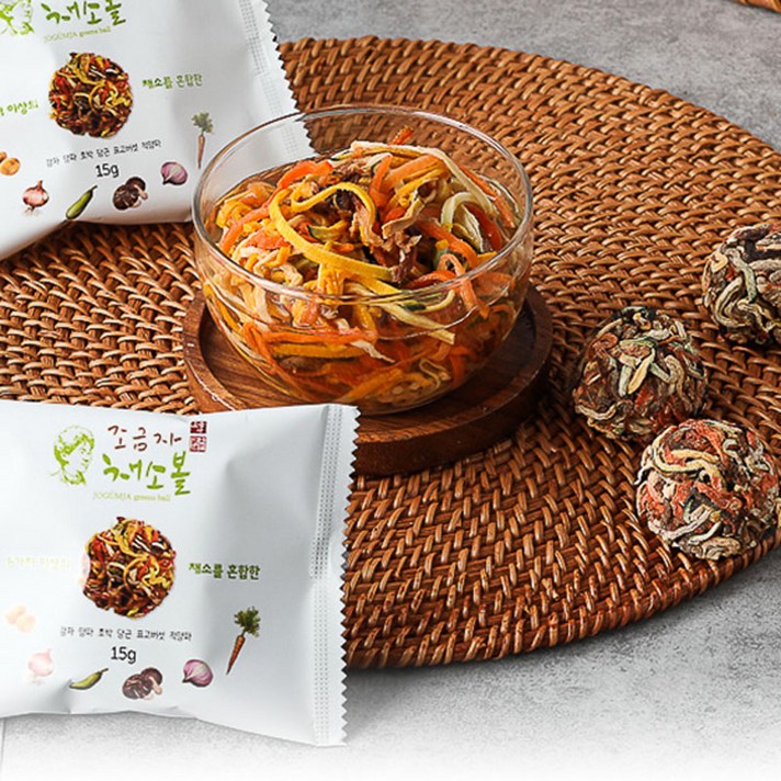 건강밥상 국내산 채소 100% 조금자 채소볼 15g 5개입