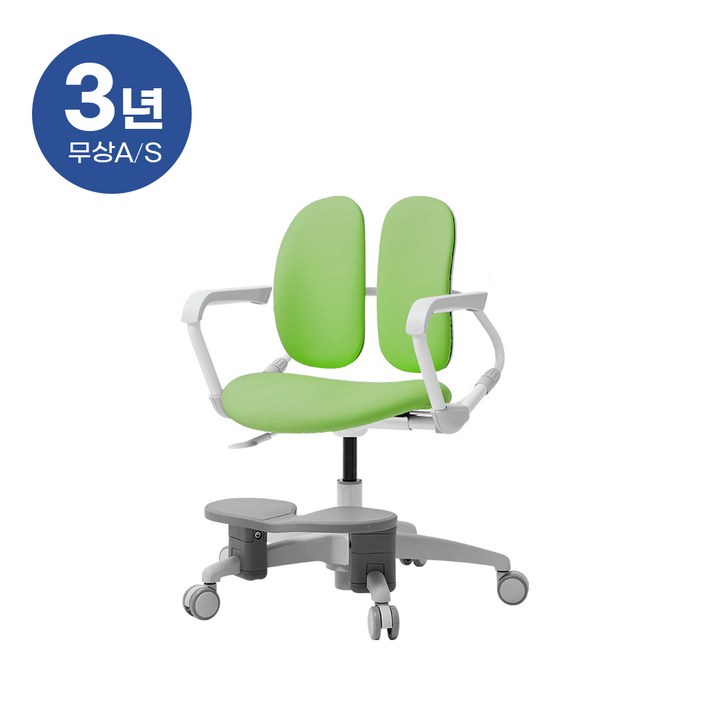듀오백 밀키 218F 아동의자 회전중심봉+발받침 본사직영, 마일드라임