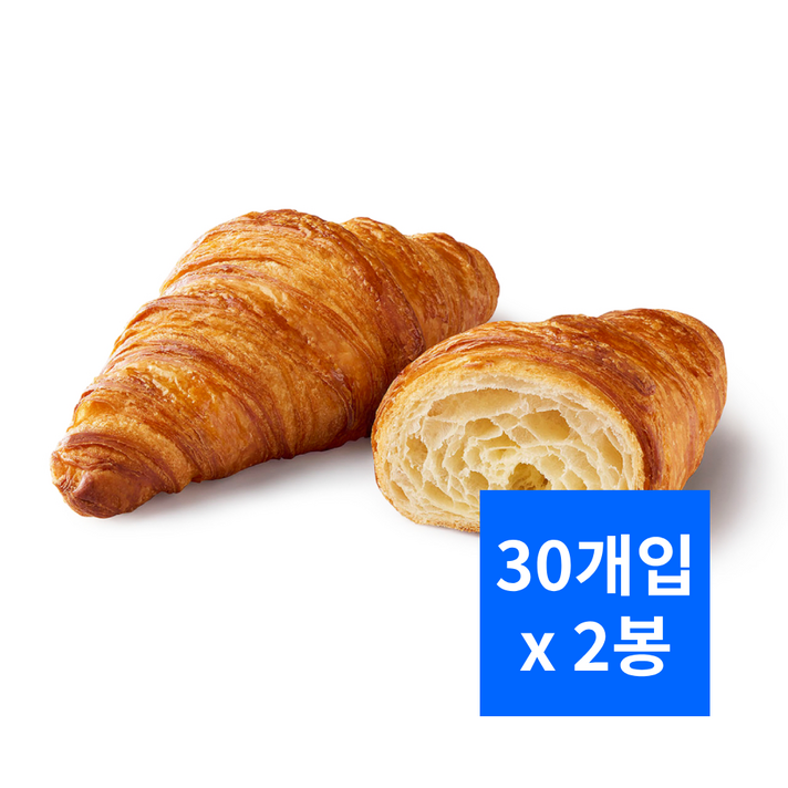 브리도 크로와상 70g 냉동생지 드라이아이스 포함, 60개, 70g