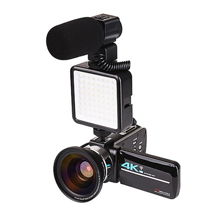 디지털 캠코더 4k 4800만화소 16X줌 UHD, 기본캠코더