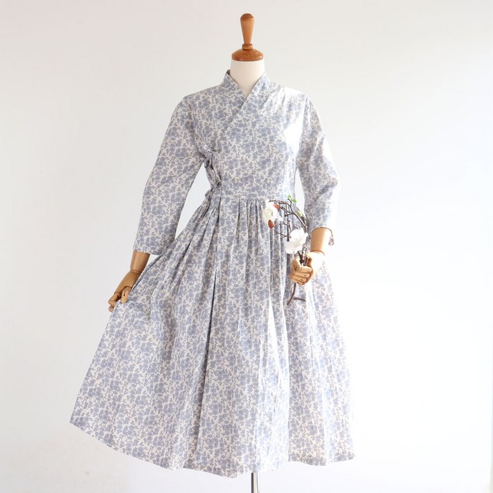 오새그리미 안개플라워 7부 철릭원피스