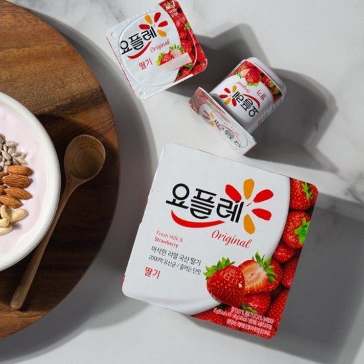 빙그레 요플레 딸기 요거트 85g x 8개