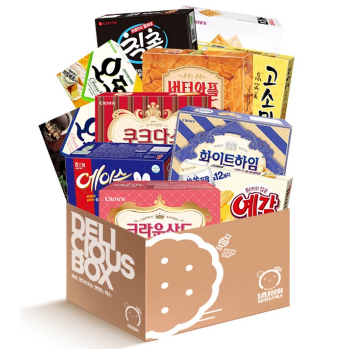  맛있는과자만 모은 낱개포장과자 사무실간식세트, 사무실간식 11종, 1세트 