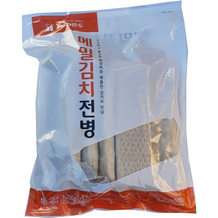 한만두 메밀김치전병 1.2kg 고소하고 매콤한 메밀전병