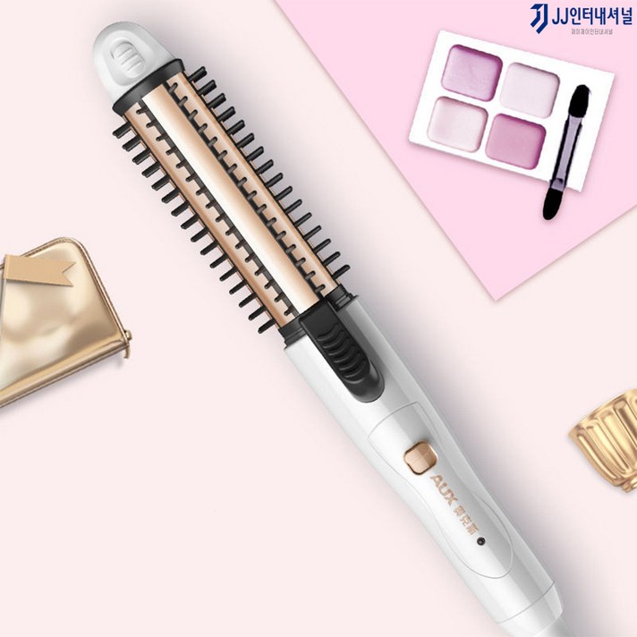  차홍 고데기 볼륨 뿌리 앞머리 빗 뽕 봉 헤어 미니 휴대용 추천, 화이트 