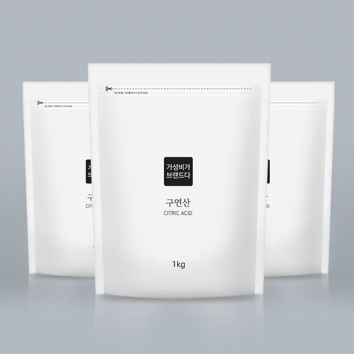  가성비가브랜드다 구연산 천연세제 1kg, 3개 