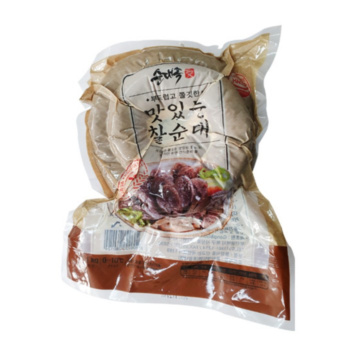 비비수산 쫀득함과 신선함이 살아있는 당일생산 명품찰순대 1kg, 1팩