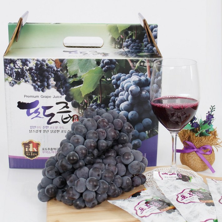 굿파머스푸드 순수100% NFC 착즙 포도즙, 120ml 50포