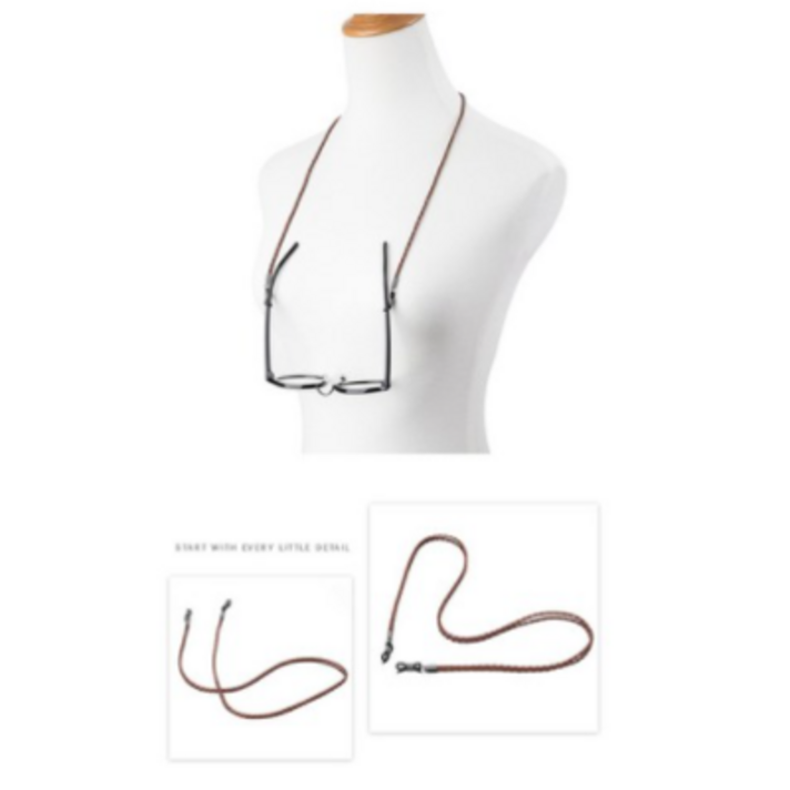 원웨이 안경줄 마스크스트랩 겸용 가죽꽈베기 6개