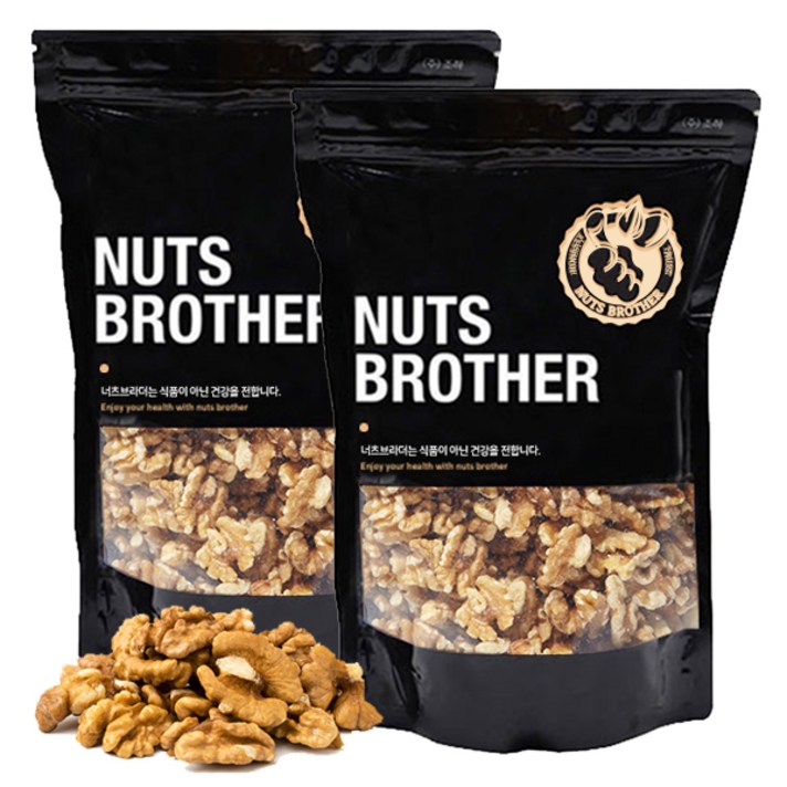 너츠브라더 호두 1kg (500gX2봉), 2봉, 500g