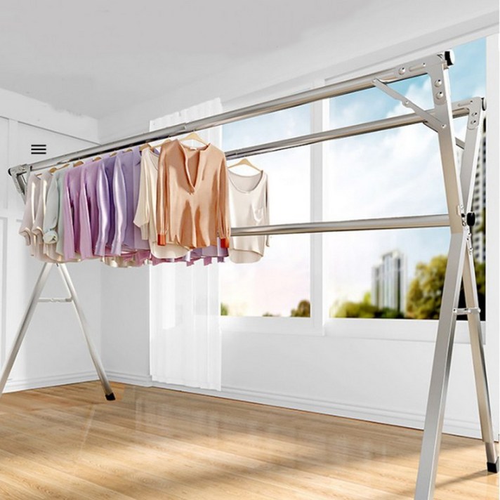 ZDK436512핫버튼 튼튼한 원터치 이불빨래 건조대 대용량 일자 이동식 접이식 (고급형), 고급형 240cm