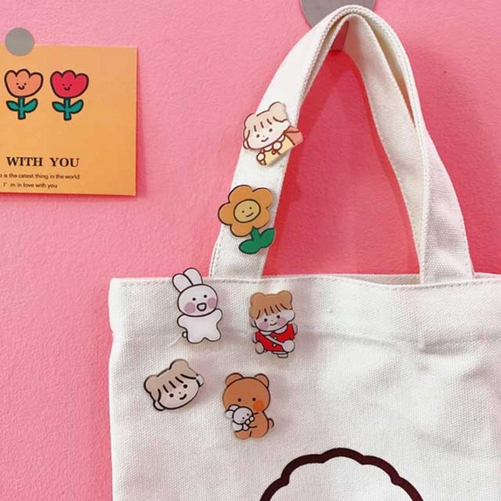 옷핀 패션 브로치 가방 만화 캐릭터 뱃지 배찌