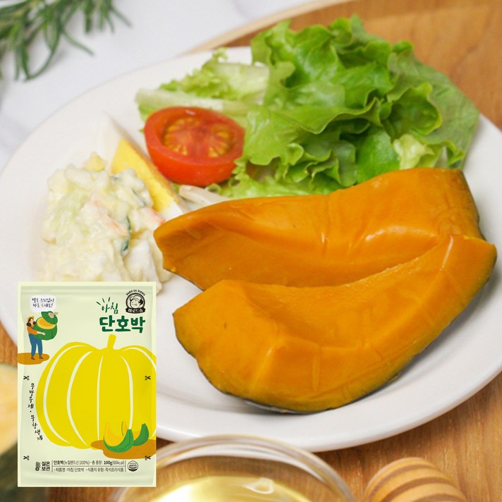 [바로드숑]특허받은 실온 꿀단호박 슬라이스(100g x 10팩) / 데우지 마시고 바로드세요, 1개