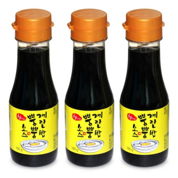 우리식품 참소스 계란밥 뿜뿜 간장소스, 185g, 6개