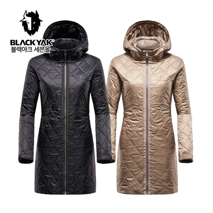 블랙야크 [BLACKYAK] 이월특가 여성 패딩 롱자켓 B패딩퀼팅후드자켓#2 1BYPDW8501