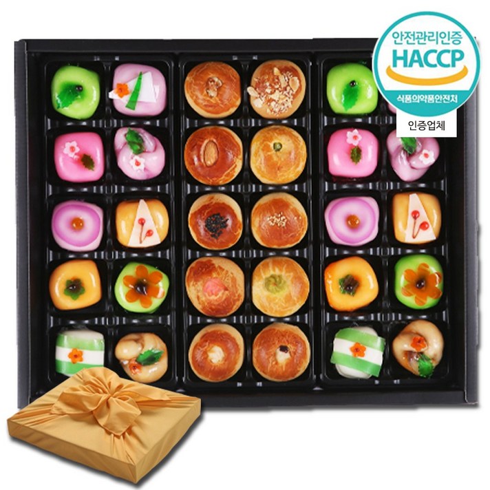 IONE 만쥬10구+화과자20구 고급선물세트 추석선물세트 명절선물 단체선물 기업선물 상견례, 1box