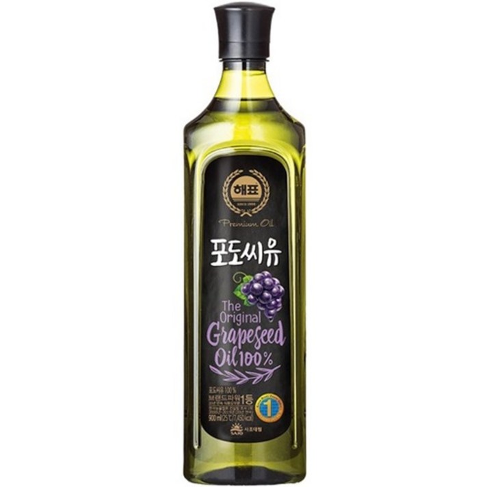 해표 포도씨유, 900ml, 1개