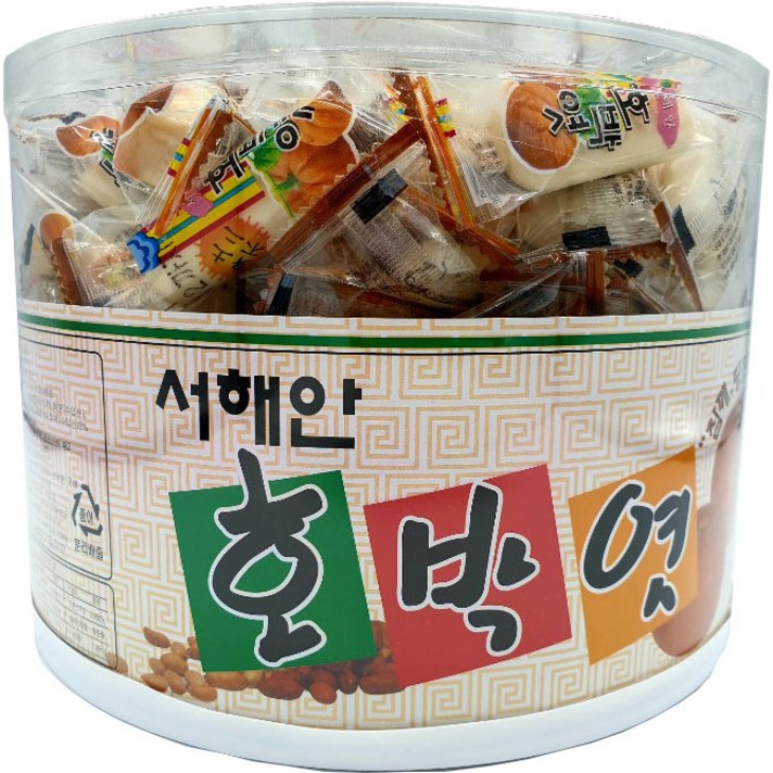 서해안 호박엿 1.4kg-4통(1박스) 민속엿 전통과자 추억의 간식, 1통, 8g