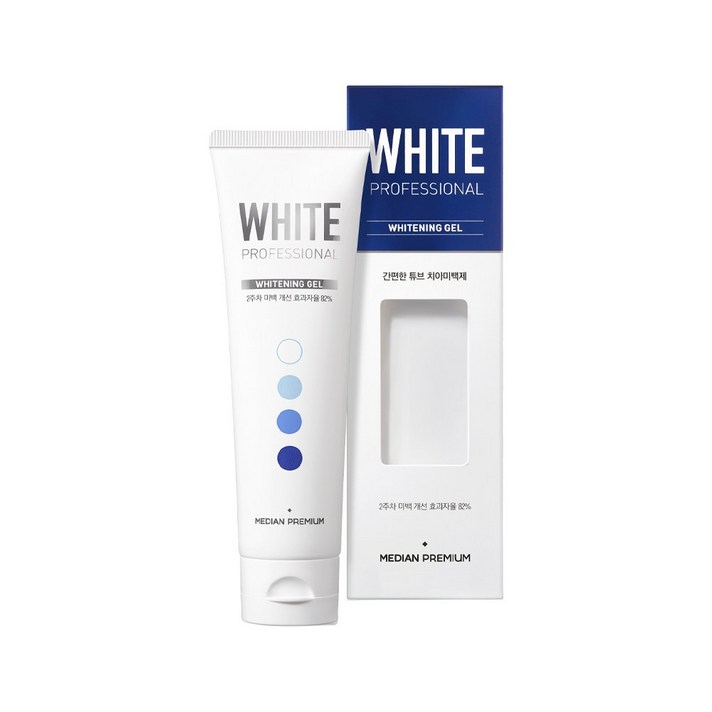 메디안 new 화이트 프로페셔널 프리미엄 화이트닝 겔 치아미백제, 75g, 1개