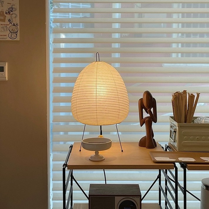 Akari Lamp 한지 테이블 램프 인테리어 조명 침대 스탠드 무드등 Akari Lamp 한지 테이블 램프 인테리어 조명 침대 스탠드 무드등
