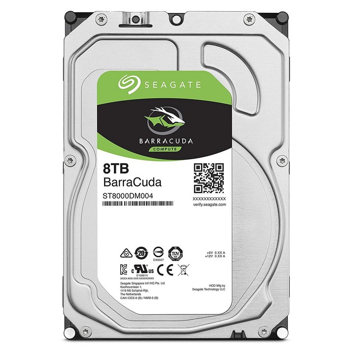 씨게이트 바라쿠다 HDD, ST8000DM004, 8TB