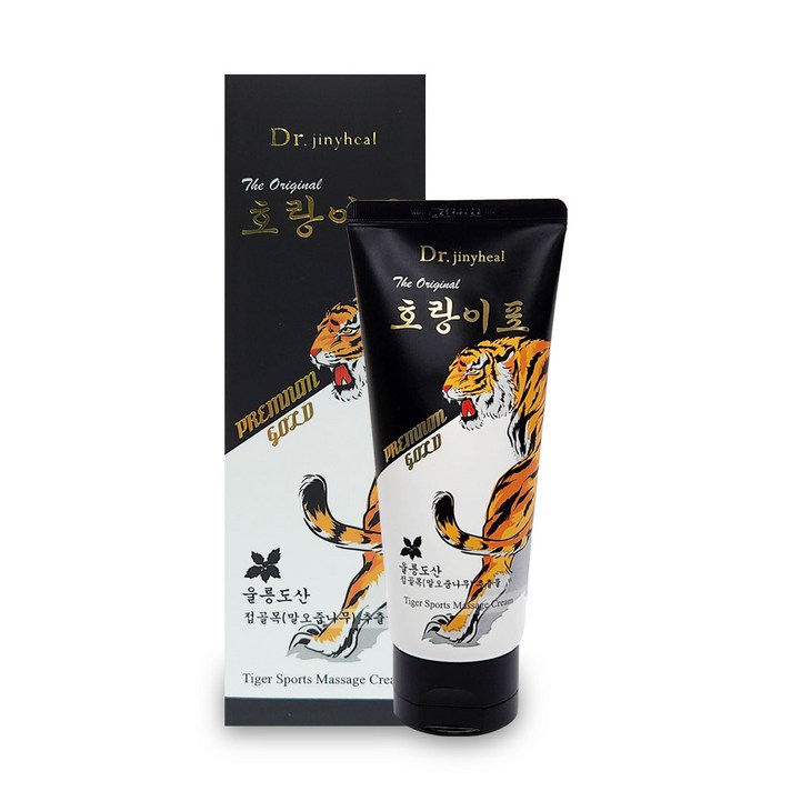 호랑이표 프리미엄 골드 스포츠 바디 무릎 다리 허리 어깨 발목 근육통 관절 통증 완화 마사지크림 120ml, 1. 호랑이표 스포츠마사지크림120ml 1개, 1개