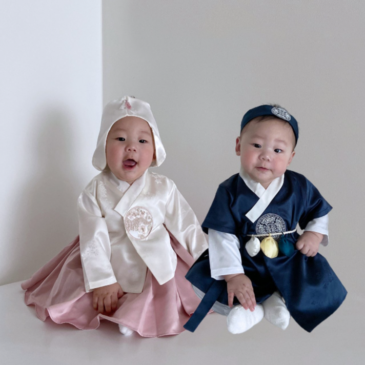 (바로배송) 베베 아가씨 한복 아기 베베 품질좋은한복 12개월 18개월