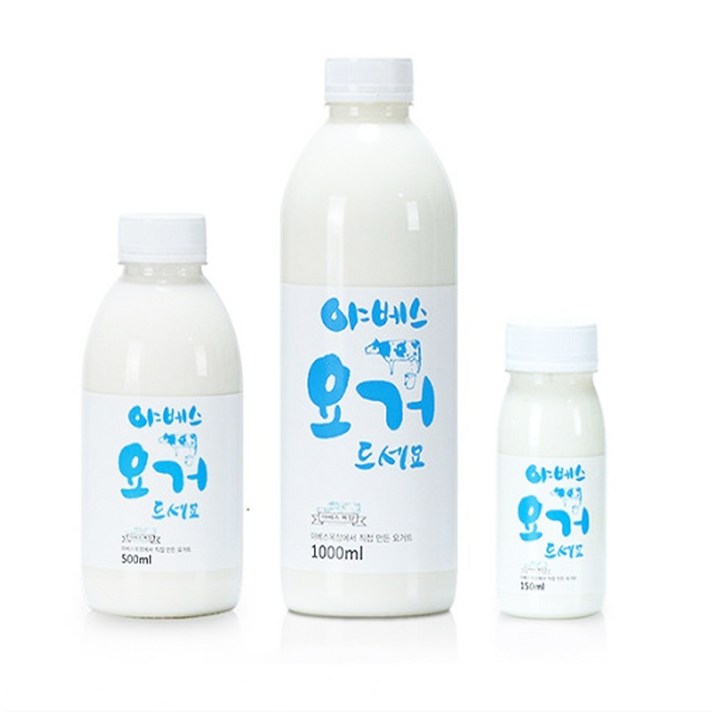 서민갑부 야베스 목장 수제 고농축 마시는 요거트 150ml 500ml 1000ml 세트 택 1, 수제요거트 500ml x 6개