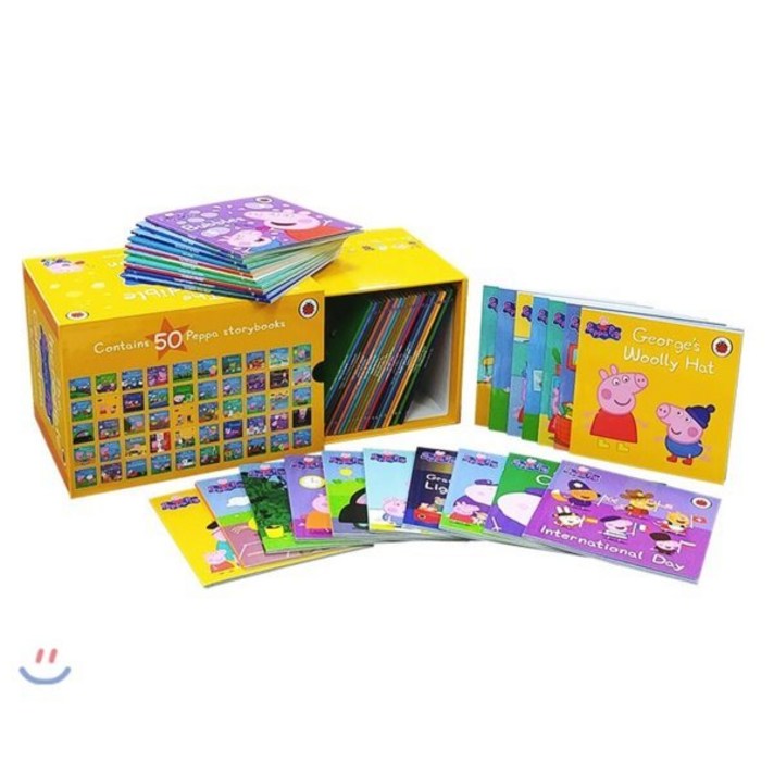 페파피그 원서 그림책 페이퍼백 50종 박스 세트 (옐로우) The Incredible Peppa Pig Collection : 50 Book Box Set (Yellow), Penguin Books 