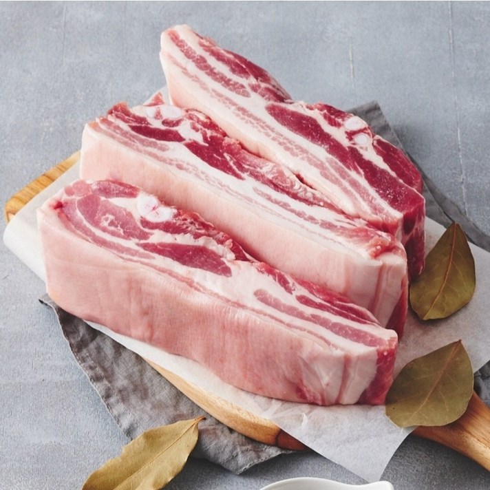  [육즙한입] 바베큐 수육용 덩어리 오겹살, 1팩, 1.5kg 