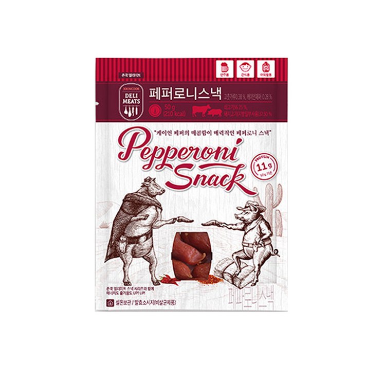 존쿡 페퍼로니스낵 50g 10개(1박스), 단품