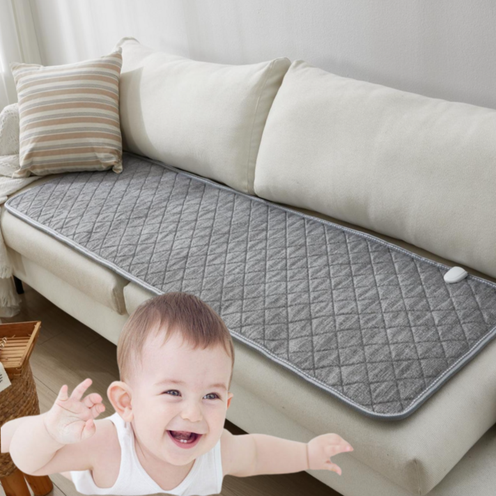  한일 전기방석 카본 온열 소파 전기요, 웜그레이, 3인용[45X160] 